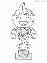 Fortnite Color Coloring Pages Print Para Dibujos Fornite Colouring Colorear Cartoon Printable Lil Whip Skin Sheets Easy Kids Boys Season sketch template