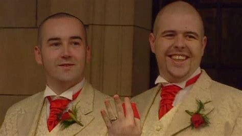 Civil Partnership Conversion For Landmark Gay Couple Bbc News