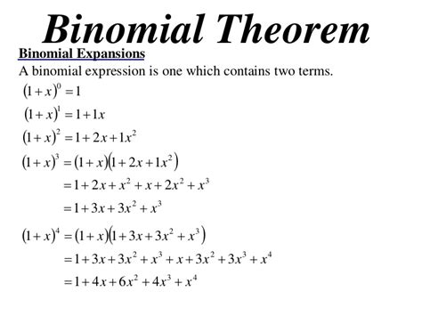 12 x1 t08 01 binomial expansions 2012