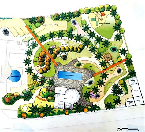 villa garden design plan villa design ideas