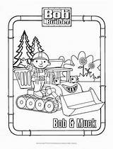 Bob Builder Pages Coloring Muck Kids Visit Sprout Printable sketch template
