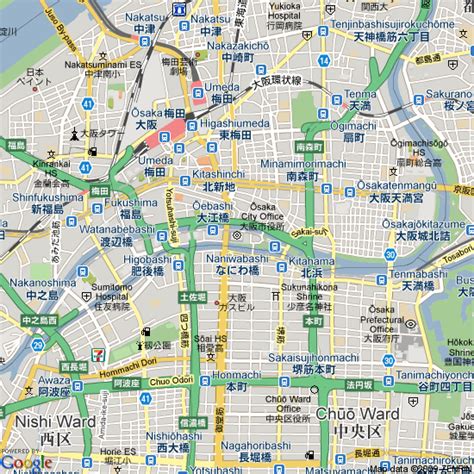 osaka map travelsfinderscom