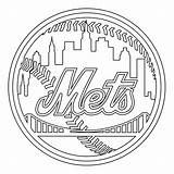 Mets Logo York Coloring Ny Pages Drawing Svg Vector Transparent Sketch Large Logos Template sketch template
