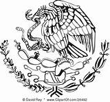 Mexican Eagle Flag Drawing Snake Clipart Mexico Mexicana Coloring Symbols Emblema Pages Blank Template Getdrawings Flags Culture Tattoo Clipground Colors sketch template