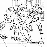 Alvin Coloring Chipmunks Theodore Simon Pages Allkidsnetwork Print sketch template