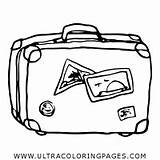 Suitcase Equipaje Valigia Dibujo Maleta Baggage Getdrawings Bagaglio Página Ultracoloringpages Clipartmag sketch template