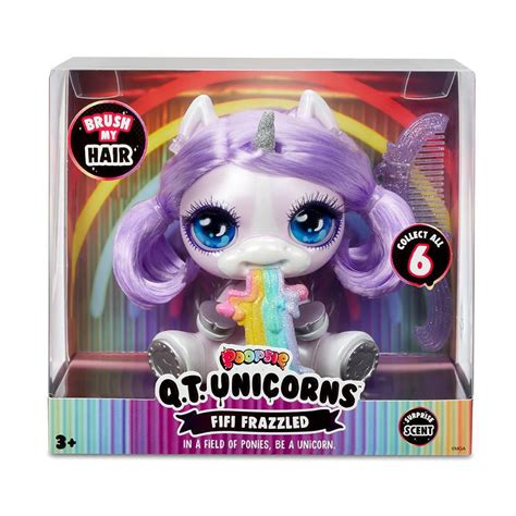 poopsie qt unicorns fifi frazzled cute collectible purple unicorn