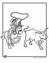 Coloring Pages Cowboy Roping Cattle Kids Animal Texas Rangers Western Jr Color Theme Adult Valentine Printable Choose Board Template Fields sketch template