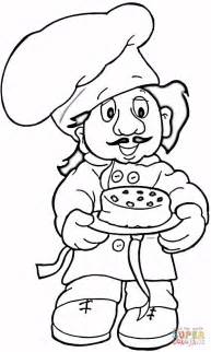 baker coloring page  printable coloring pages