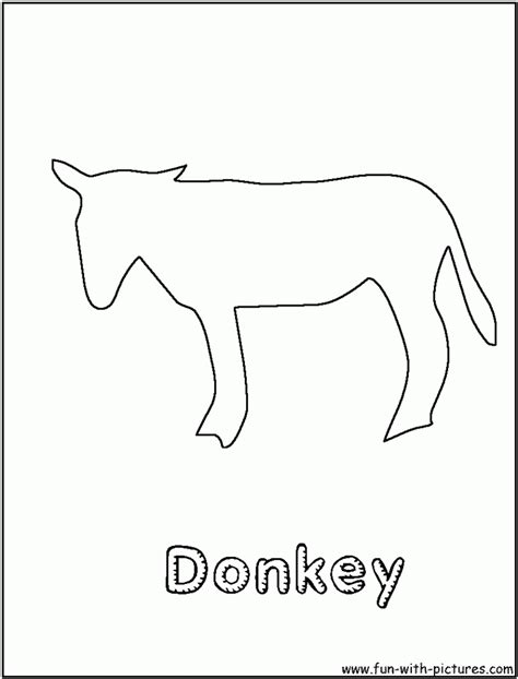 donkey coloring page coloring home
