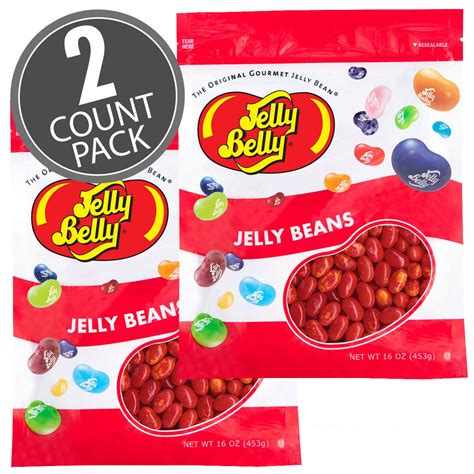 sizzling cinnamon jelly beans 16 oz re sealable bag 2 pack