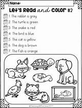 Reading Comprehension Read Color Activities Grade Draw Directions Following Worksheets Kindergarten Worksheet Kids English Preschool Science Sentences Listening Follow Teaching sketch template