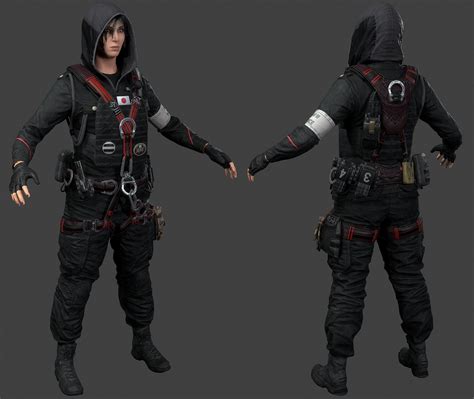 character modeling rainbow six siege art rainbow