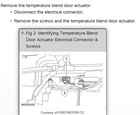 wiring diagram  blend door acturator blend door  working