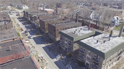 drone footage   abandoned ruins  chapman avenue  east cleveland youtube