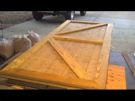 custom shed door designed  built   short video