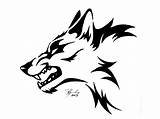 Wolf Tribal Tattoo Drawing Animal Head Angry Designs Tattoos Clip Clipart Outline Easy Drawings Cliparts Draw Desenho Howling Wallpaper Clipartbest sketch template