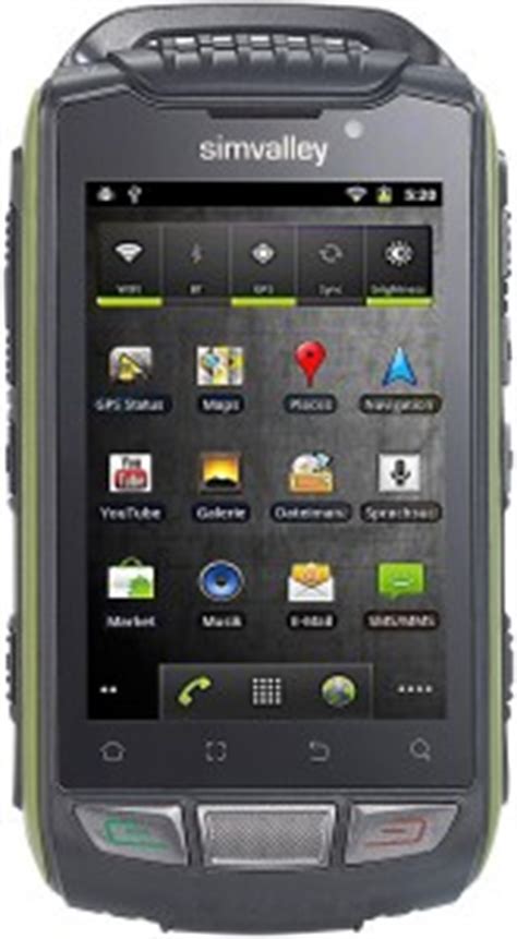 Simvalley SPT-800 3G: Dual-SIM-Outdoor-Handy mit GPS