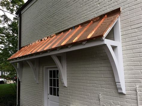 custom bracket  roof overhang house awnings house exterior facade house