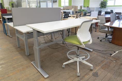 steelcase series  height adjustable sit  stand desk peartree