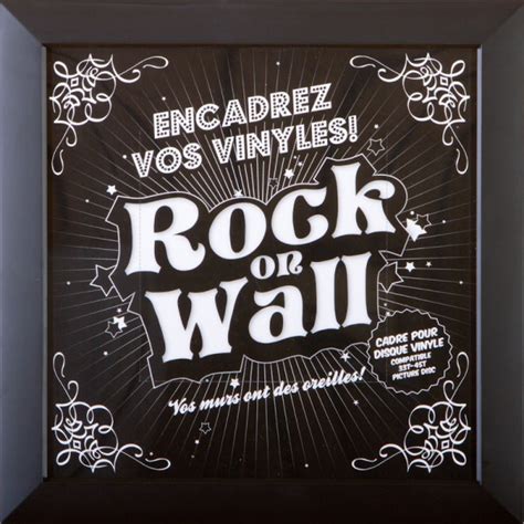 rock  wall vinyl record lp sleeve frame