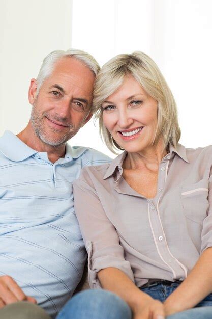 Premium Photo Portrait Of A Smiling Mature Couple At Home