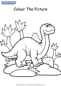 baby dinosaur dinosaur coloring pages worksheet  kindergarten