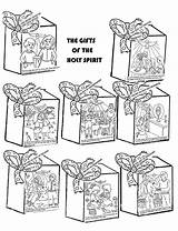 Spirit Holy Gifts Coloring Pages Printable Ghost Drawing Sketchite sketch template