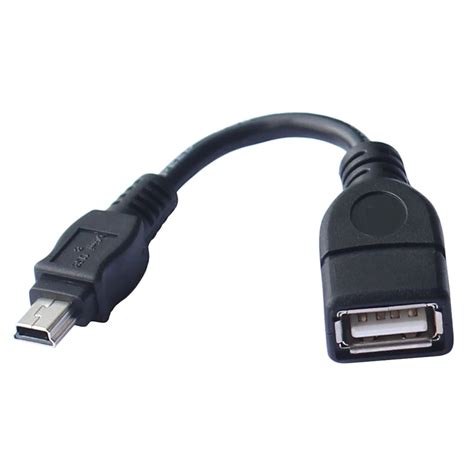 cm mini usb male  usb female host otg cable adapter mini usb cable  tablet pc gps car cd