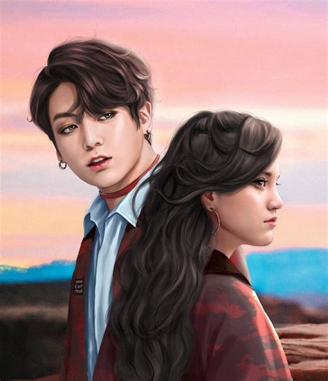 Pin By Abby Enriquez On Art Stuff Bts Fanart Girlfriend Jungkook