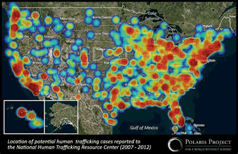 human trafficking happens everywhere just check out this map of human trafficking trends in the