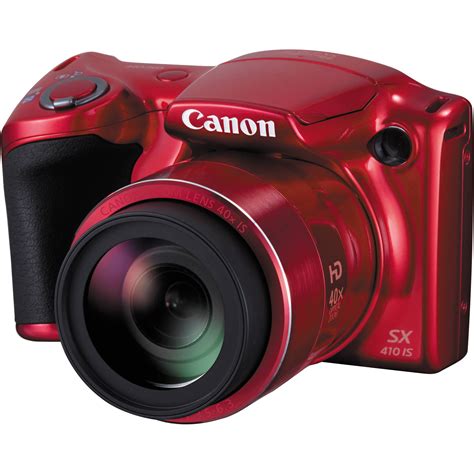 canon powershot sx  digital camera red  bh photo