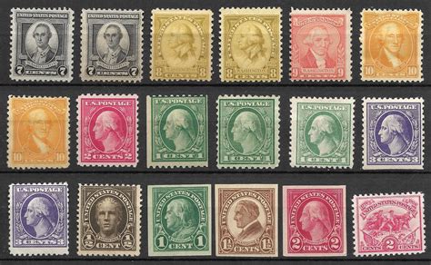 mint hinged early  century lot   stamps united states general issue stamp hipstamp
