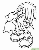 Knuckles Coloring Pages Echidna Sonic Printable Getcolorings Getdrawings Generations sketch template