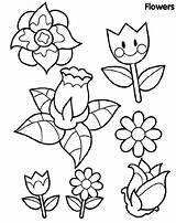 Coloring Flower Spring Pages Printable Kids Type Flowers Color Sheets Print Size Divyajanani Popular sketch template