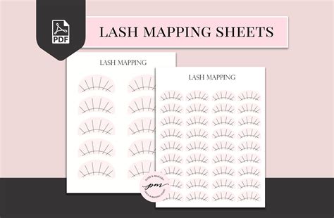 lash map sheets printable lash mapping sheets eyelash etsy