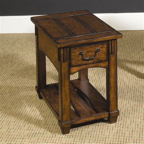 hammary tacoma mission drawer chairside table howell furniture