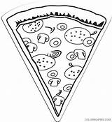 Pizza Coloring Pages Kids Coloring4free Printable Related Posts sketch template