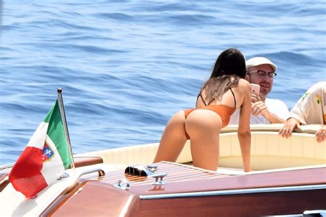 emily ratajkowski super hot in thong swimsuit at sea in italy 18 celebrity