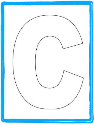 preschool letter craft  letter  alphabet letter  template