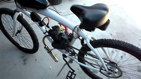 cc motorized bicycle cold start youtube