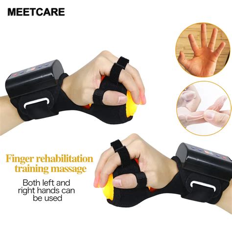 Hand Grips Electric Hand Massage Ball Orthosis Infrared Compress Stroke