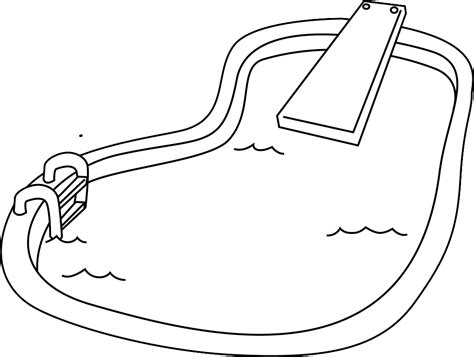swimming pool coloring page coloring home
