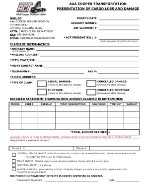 aaa cooper claim form fill  printable fillable blank pdffiller
