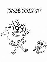 Breadwinners Pintarcolorear Tio Websincloud sketch template