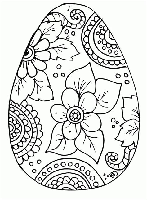 printable easter egg coloring pages coloring home