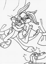 Bugs Pernalonga Looney Tunes Patolino Turma Amoureux Lola Personnages Coloriez Bosboni Hug Ausmalbild Gaguinho Anúncios sketch template