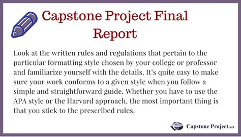 capstone project report top tips  creating expert