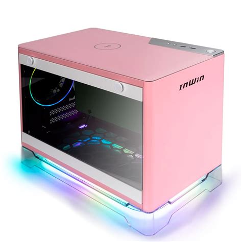 buy inwin   mini itx case   psu pink aplus pink pc case gear australia
