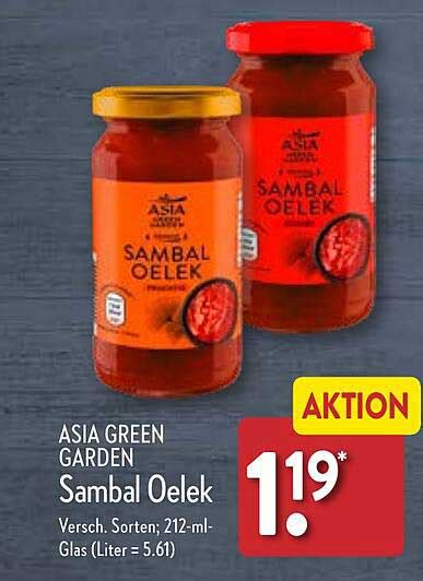 asia green garden sambal oelek angebot bei aldi nord prospektede